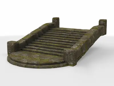 staircase ancient 04  3D model