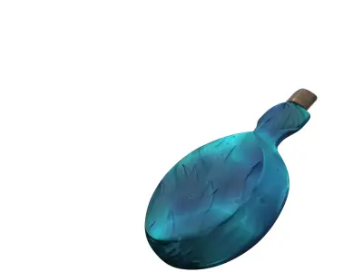 The flasks are clean High and LOW poly model  Free low-poly 3D model