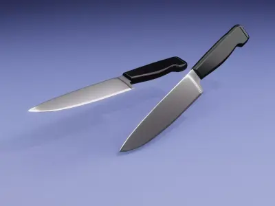 Vegetable Cutting Knife 3D model