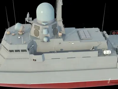 Karakurt class corvette 22800 3D model
