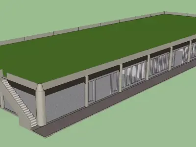 Shopping Plaza Building 01 Free 3D model