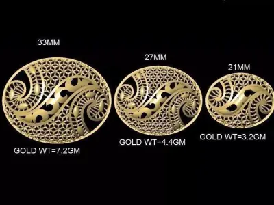 vr-pnd2137 taiwanese gold plated coin 3D print model