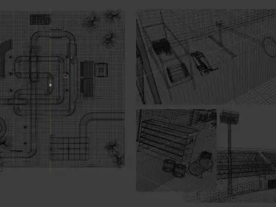 Racetrack and vehicles pack