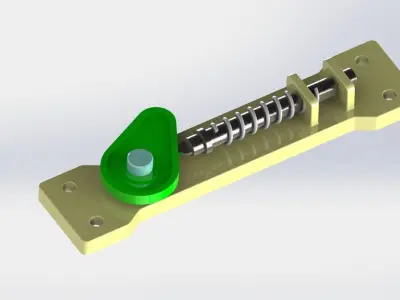 Cam and Spring  3D model