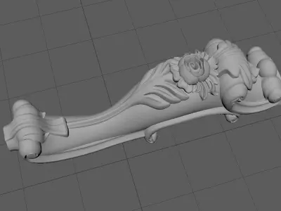 leg High quality 3d models for processing on a cnc machine  3D model 43