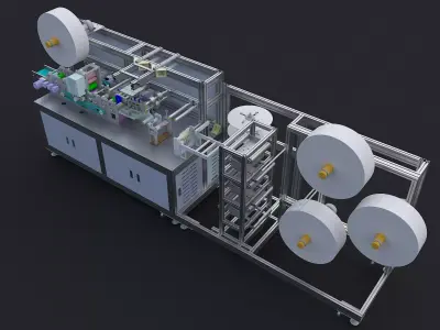 Mask machine 3D model