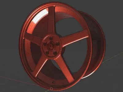 3D model rim wheel part7 3D model