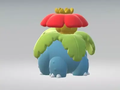 Plant dinosaur 3D printable model 3D print model
