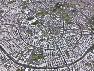 Erbil - 3D City Low-poly 3D model