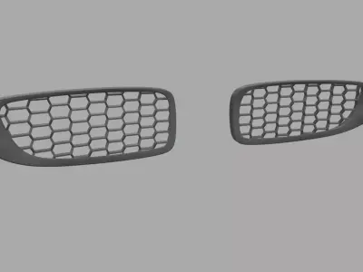 Front Grill Custom 02 Low-poly 3D model