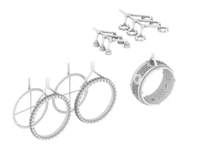 Gear spinner ring  3D print model