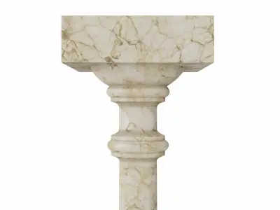 Column marble base 3D model