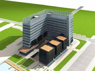 Office Building 3D model 332