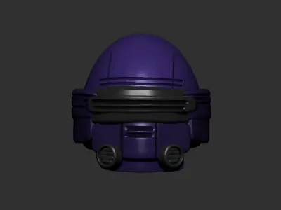 helmet high poly sculpt 3d printable ver 7 3D model 3D model 2