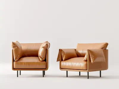 Crate and Barrel Arm Chair 3D model