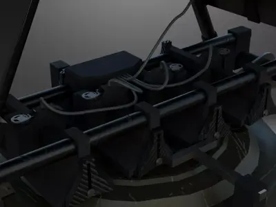 Hexacopter Vampire  Low-poly 3D model