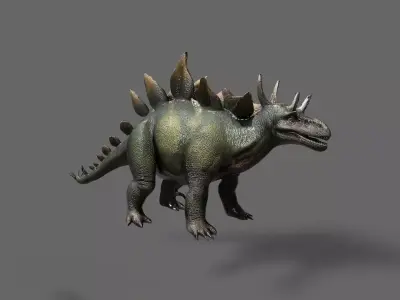 Dinosaurs Pack 4 Low-poly 3D model