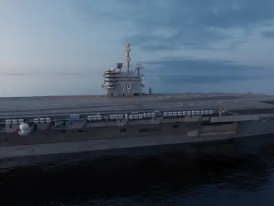 Aircraft Carrier 3D model from CGTrader - PBR