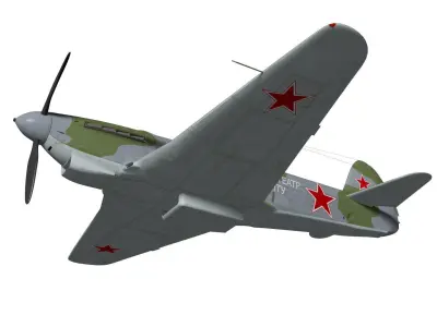 yakovlev yak-9d 3D model purchase