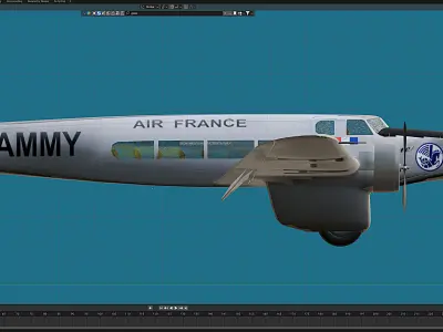 Devoitine 332 Free 3D model