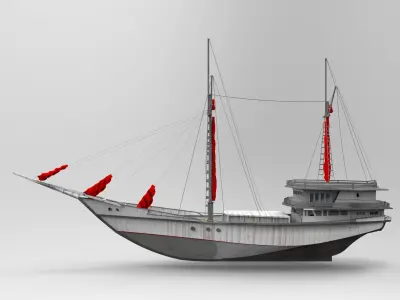 Pirate Ship 3D model 2