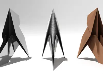 Paper Bird 3D model
