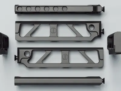 ST-6 Skeletonized Tube - Replica Low-poly 3D model