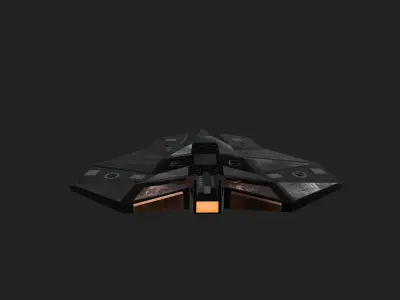 Spaceship star wars Low-poly 3D model