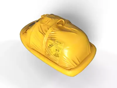 Aircraft Emergency Life Raft Free low-poly 3D model