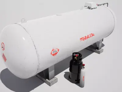 Gas Tank Props 3D model