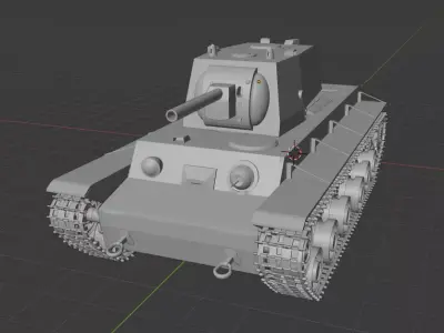 USSR tank KV 1  3D model
