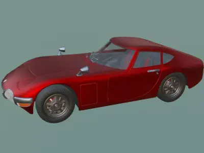 car gt2000 Free low-poly 3D model