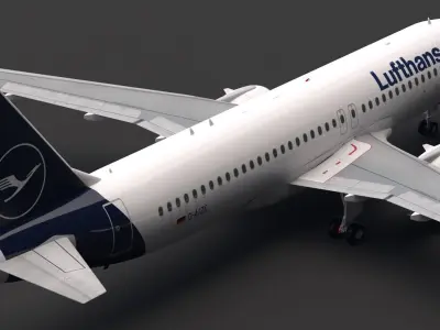 Lufthansa A320 NEO 3D model purchase