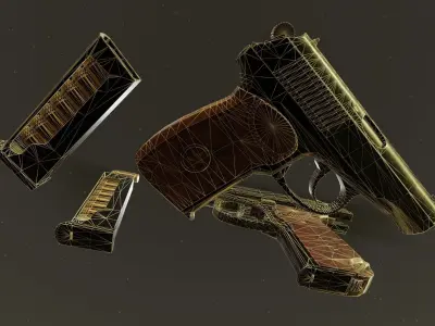 Makarov PM Low-poly 3D model purchase