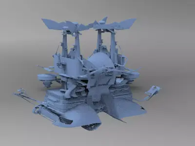Star Wars inspired Pod Racer part 3D model