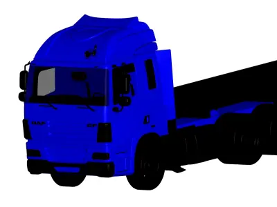 DAF CF trailer 3D model