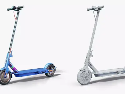 Kick Scooter Low-poly 3D model buy