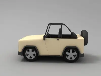jeep car 3D model by MilkyWay