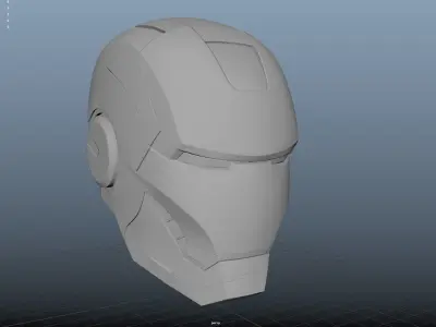 ironman Marvel super hero Helmet realistic highpoly metaverse 3D model