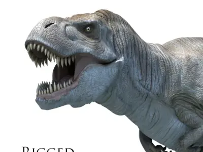 Rigged Trex shep Free 3D model