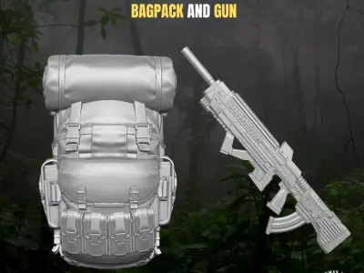 Jungle Kit for action Figures 3D print model