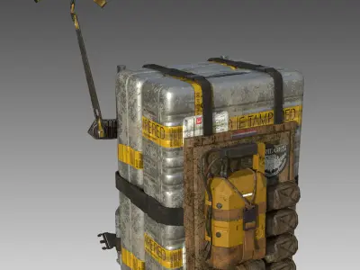 Death Stranding Backpack Low-poly 3D model