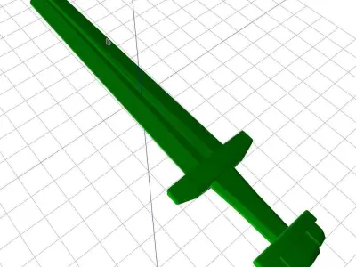 Russian sword  Free low-poly 3D model