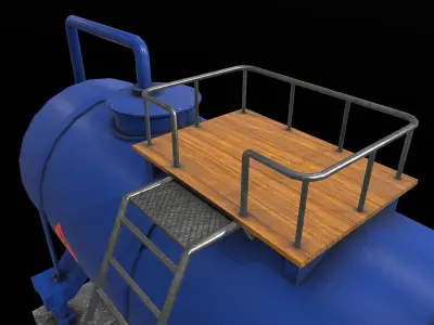 Industrial Tank Low-poly 3D model purchase