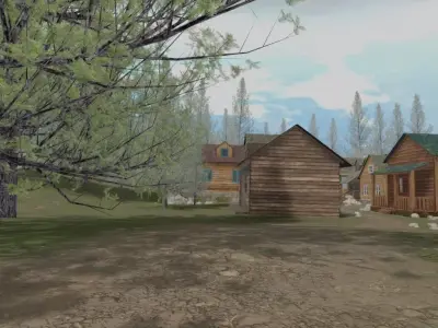 Forest Village 3D model buy