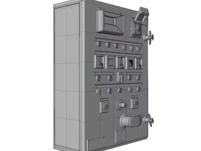 3D Control Panel Bundle Pack Part 2 Game Ready 3D model