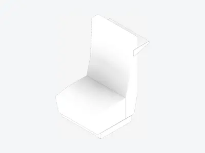 Seating - Contemporary - Blume - Extension - High Back Low-poly 3D model purchase