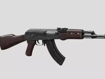 AK-47 Kalashnikov Low-poly 3D model purchase