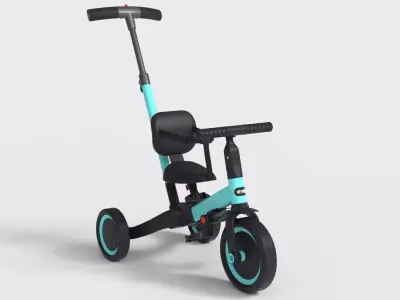 TODDLER TRICYCLE Low-poly 3D model
