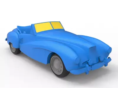 Aston Martin 1948 Classic Car 3D print model